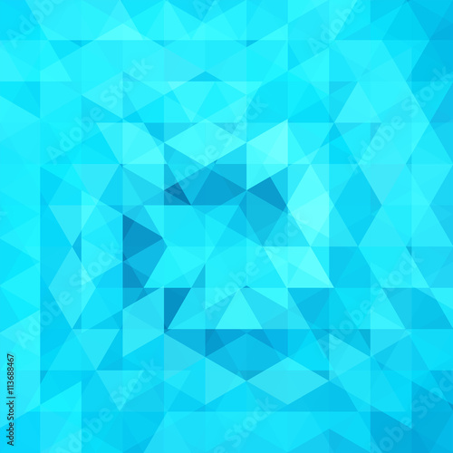 abstract background consisting of neon blue triangles