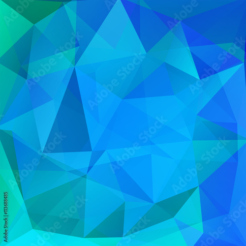 abstract background consisting of blue triangles