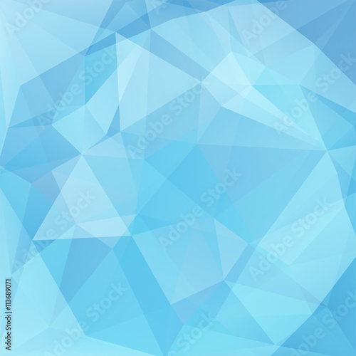 abstract background consisting of blue triangles