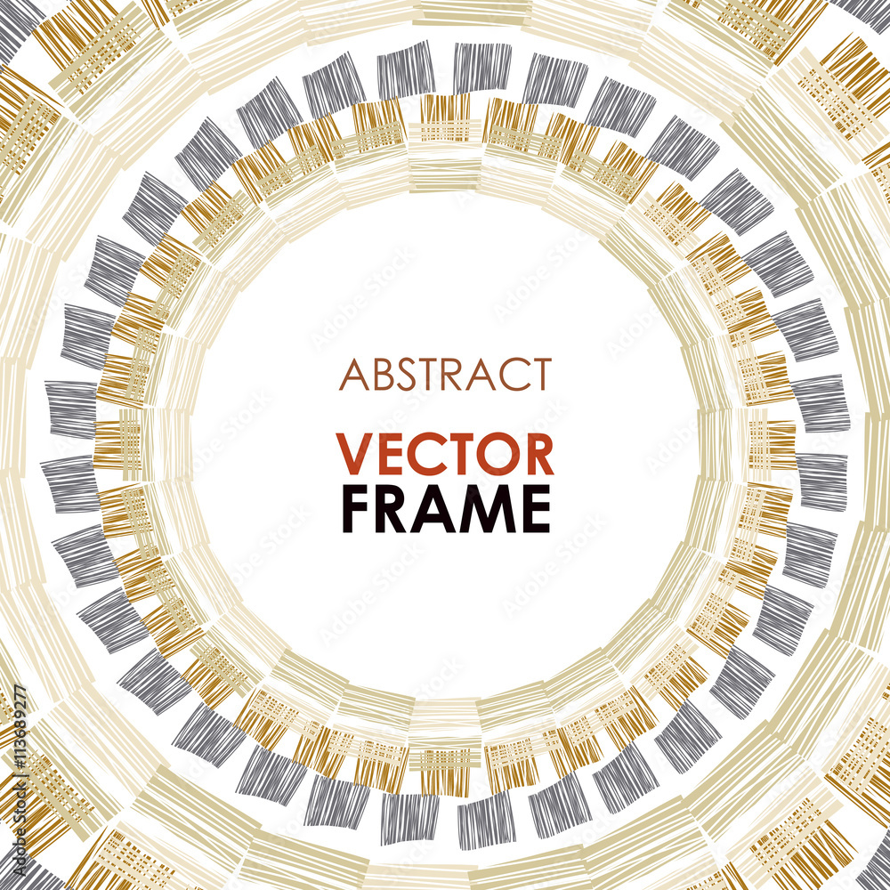 Obraz premium Ethnic vector frame