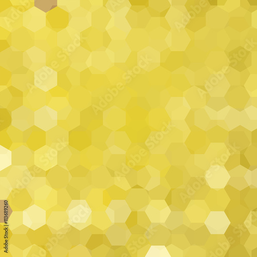 abstract background consisting of yellow hexagons