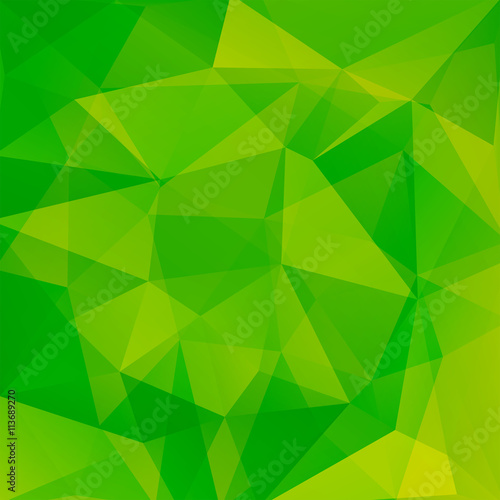 abstract background consisting of green triangles