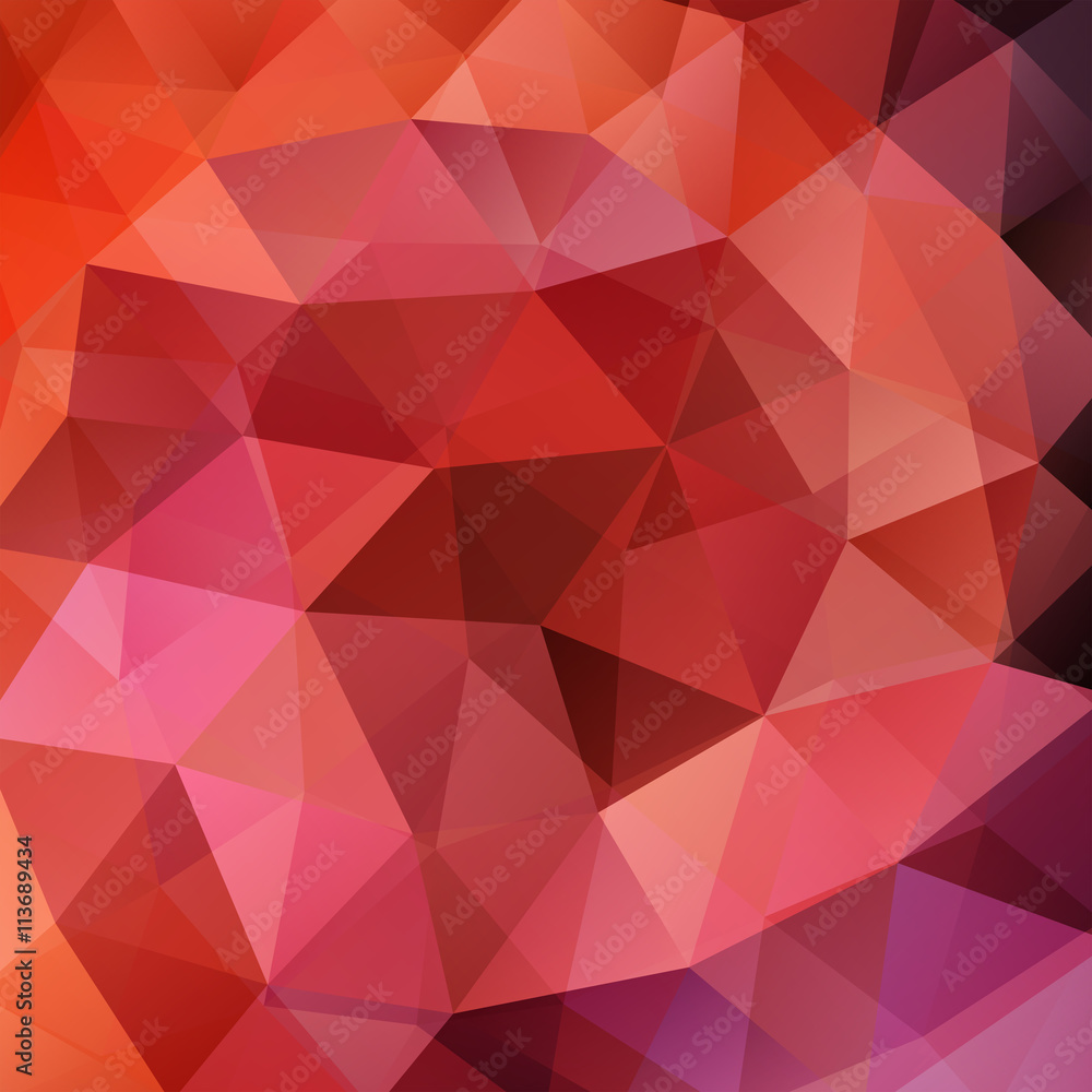 abstract background consisting of red, orange triangles abstract background consisting of red, orange triangles