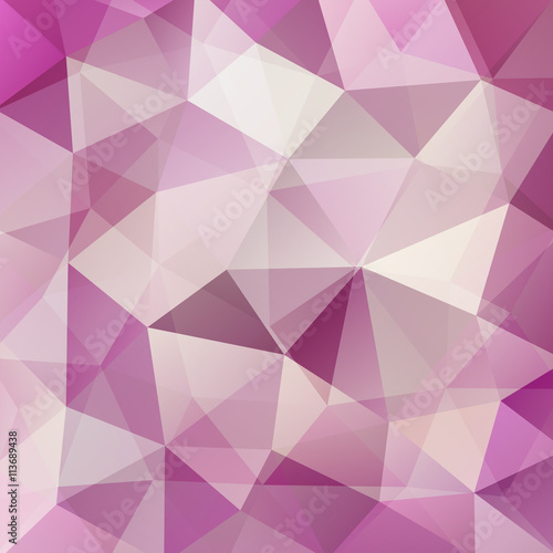 abstract background consisting of pink, beige, gray triangles