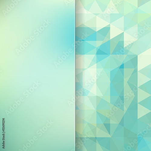 abstract background consisting of light green triangles