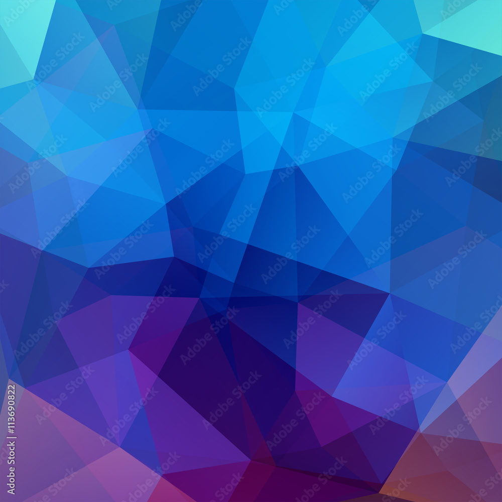 abstract background consisting of blue, purple triangles abstract background consisting of blue, purple triangles