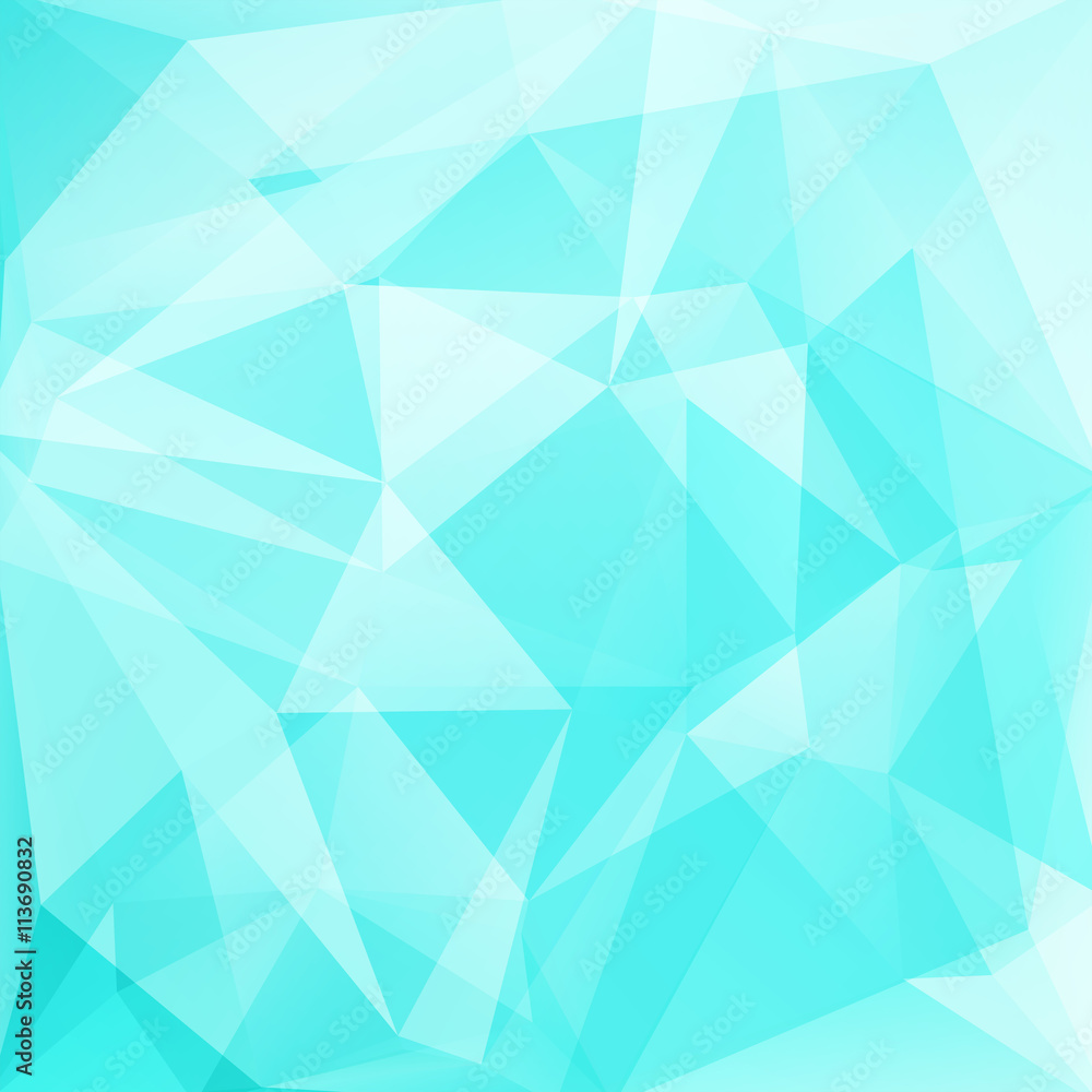 Fototapeta premium abstract background consisting of blue, white triangles