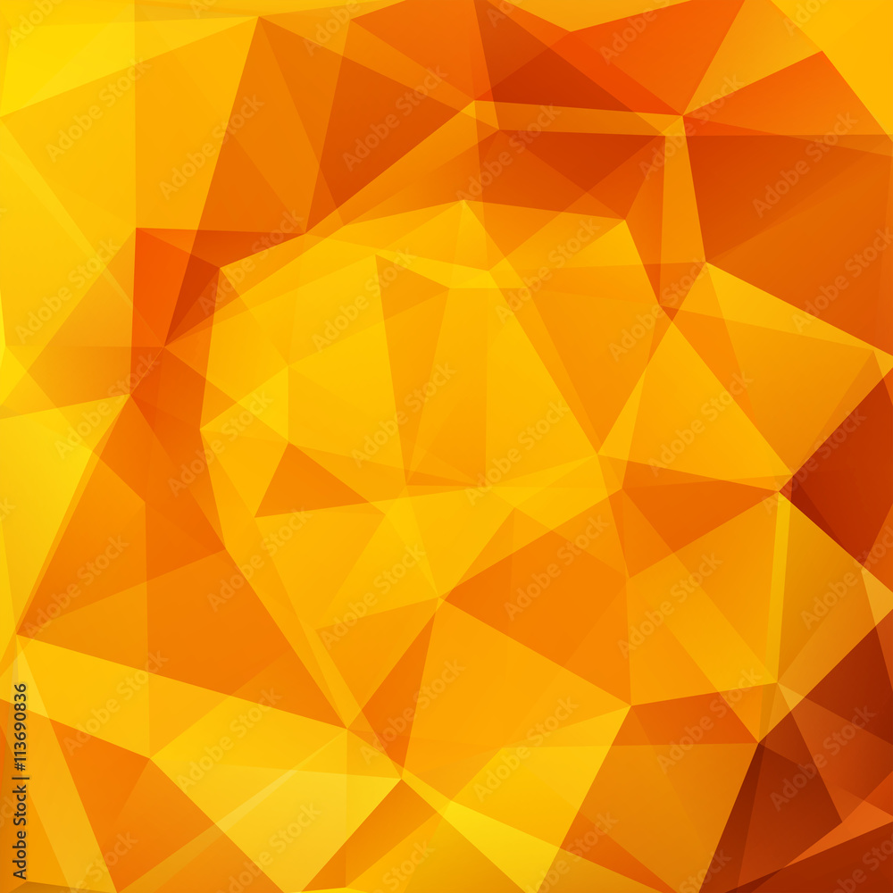 abstract background consisting of yellow, orange triangles abstract background consisting of yellow, orange triangles