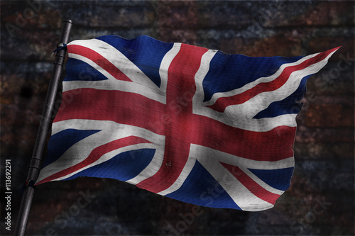Drapeau Wallon usé 