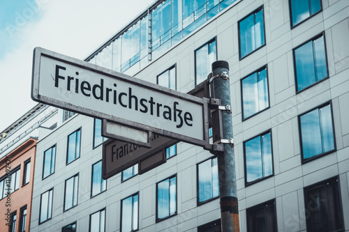 street sign friedrichstrasse © Robert Herhold