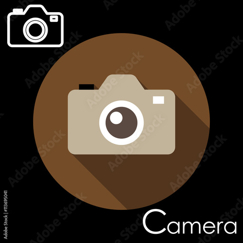 Camera icon. Vector illustration