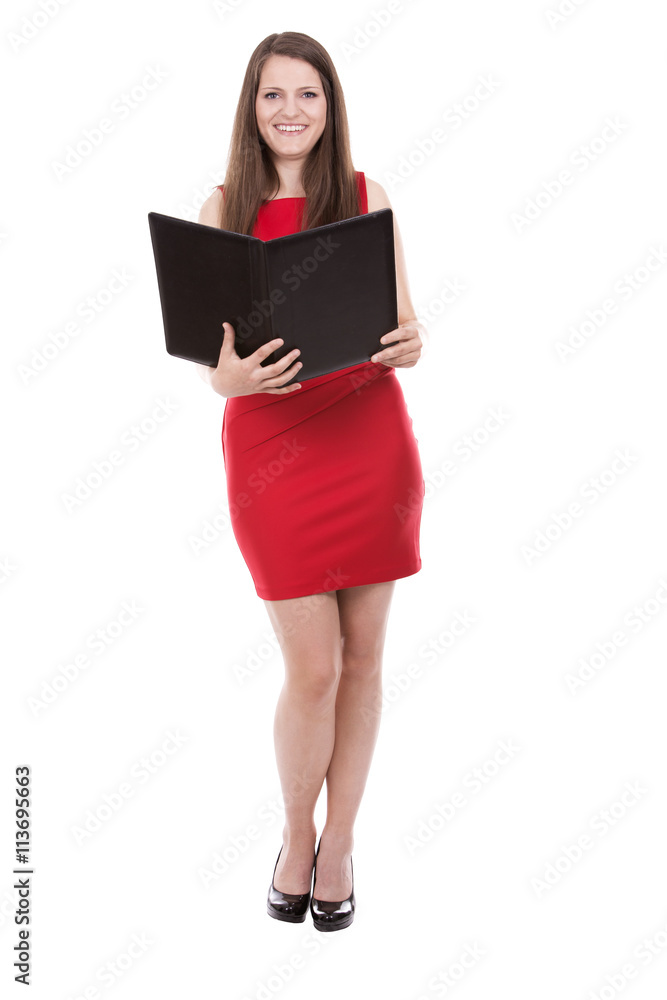 successful businesswoman on white successful businesswoman on white