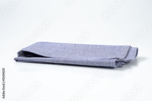 blue cloth napkin