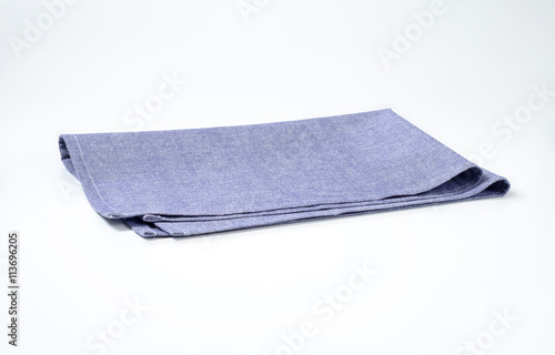 blue cloth napkin