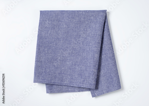 blue cloth napkin