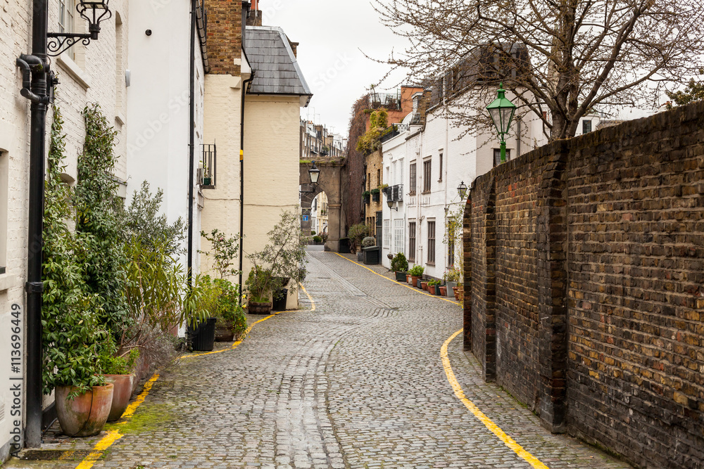 Cozy square in London, UK