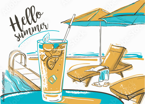cocktail at the beach