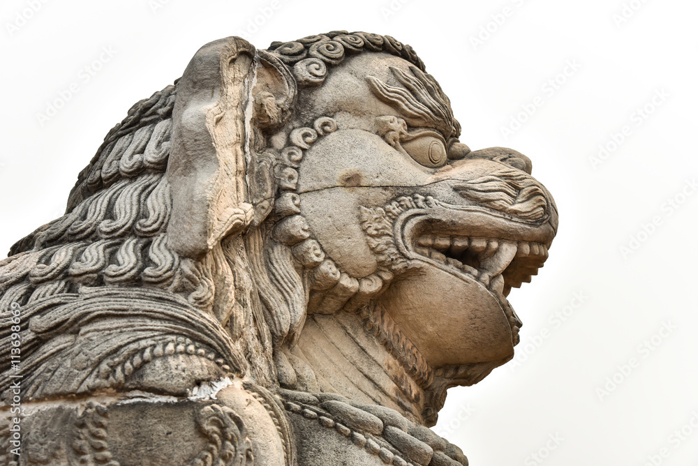 Lion Guardian in Nyatapola Temple, Bakthapur, Nepal