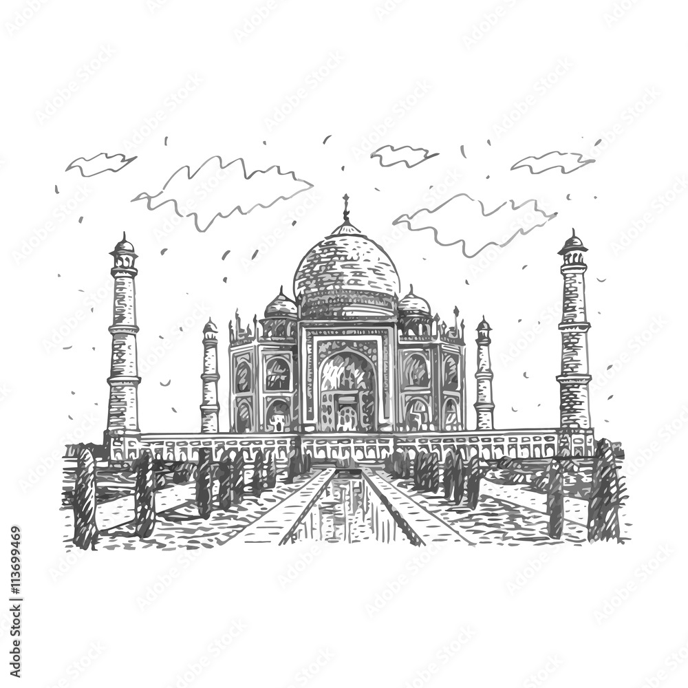 Taj Mahal – elegant wall mural – Photowall