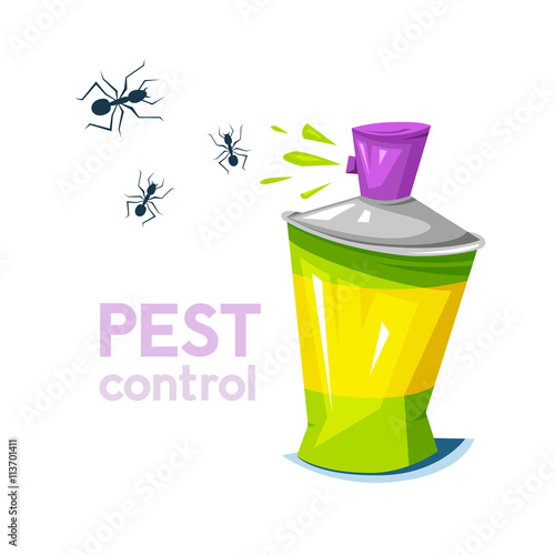Pest control, concept design, vector illustration