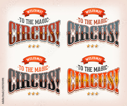 Retro Circus Banners