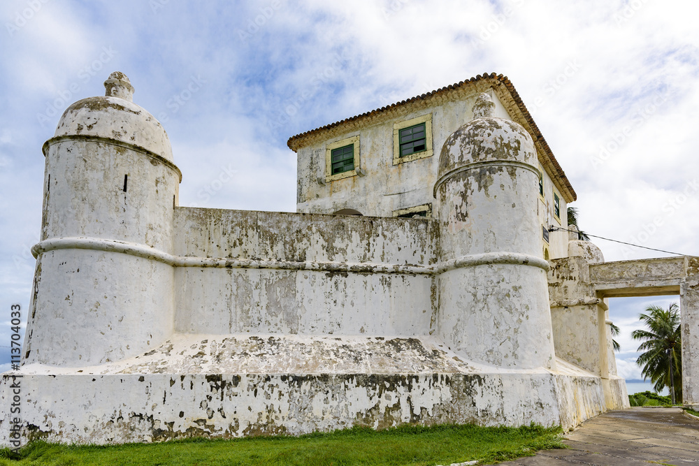 Fort of Our Lady of Monte Serrat built in the 16th century and located in city of Salvador, Bahia
