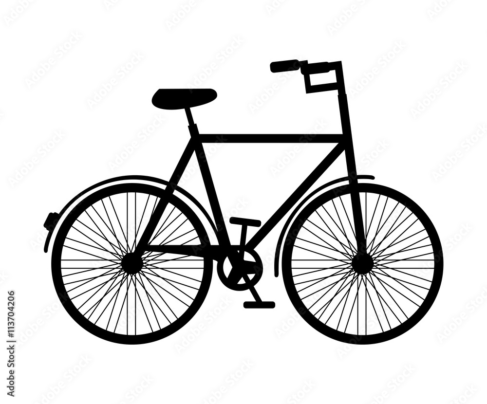 Fototapeta premium retro bicycle hipster style isolated icon design