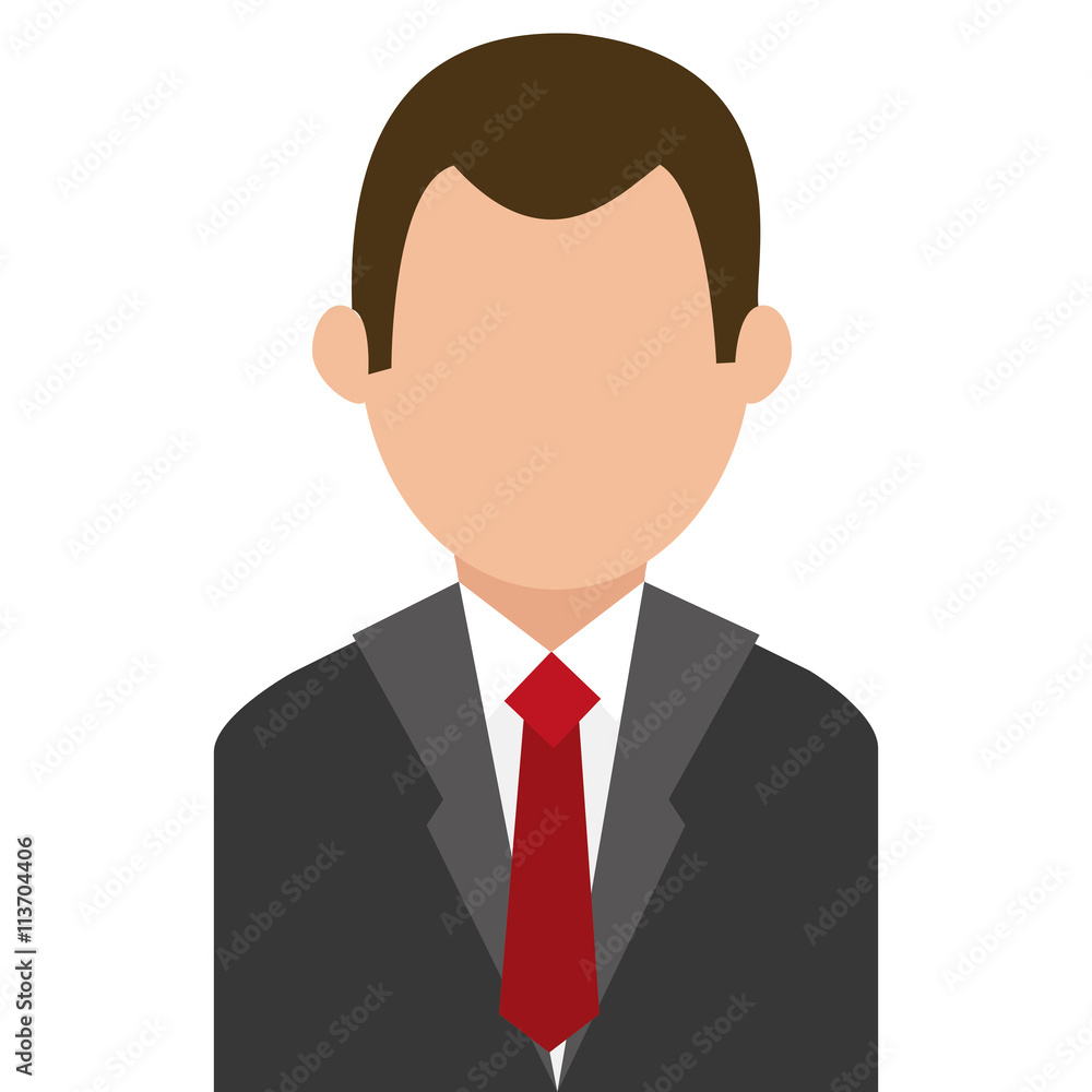 Businesspeople design. person icon. Flat and isolated illustrati Businesspeople design. person icon. Flat and isolated illustrati