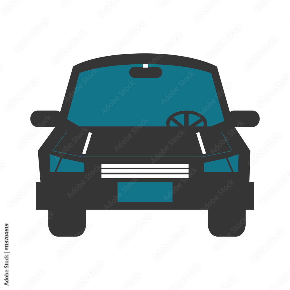 transportation design. car icon. Flat and isolated illustration