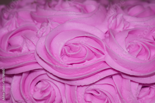 Beautiful colorful delicious dessert - buttercream rose cake (food background, wallpaper)