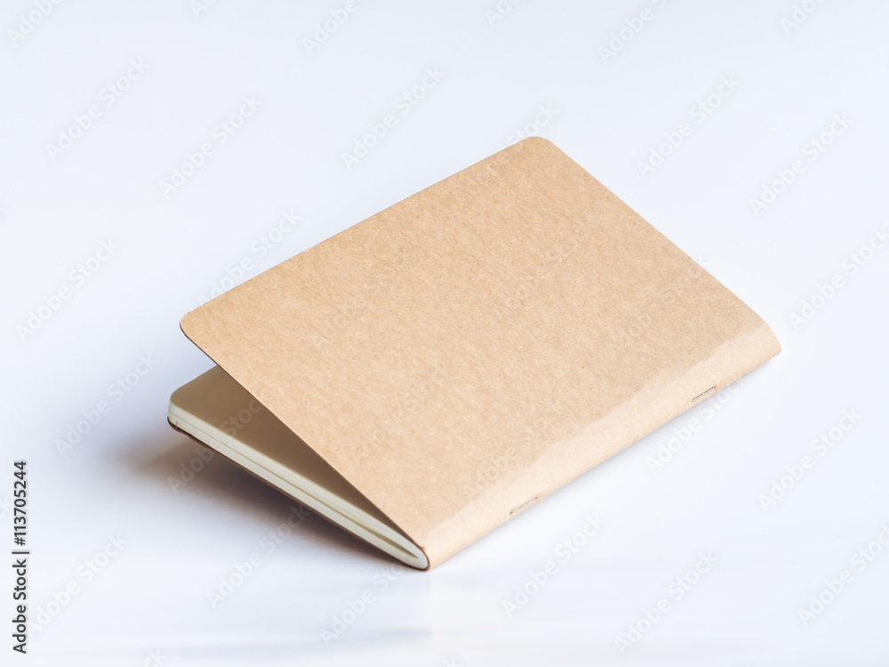 Close-up of blank brown handmade book Close-up of blank brown handmade book