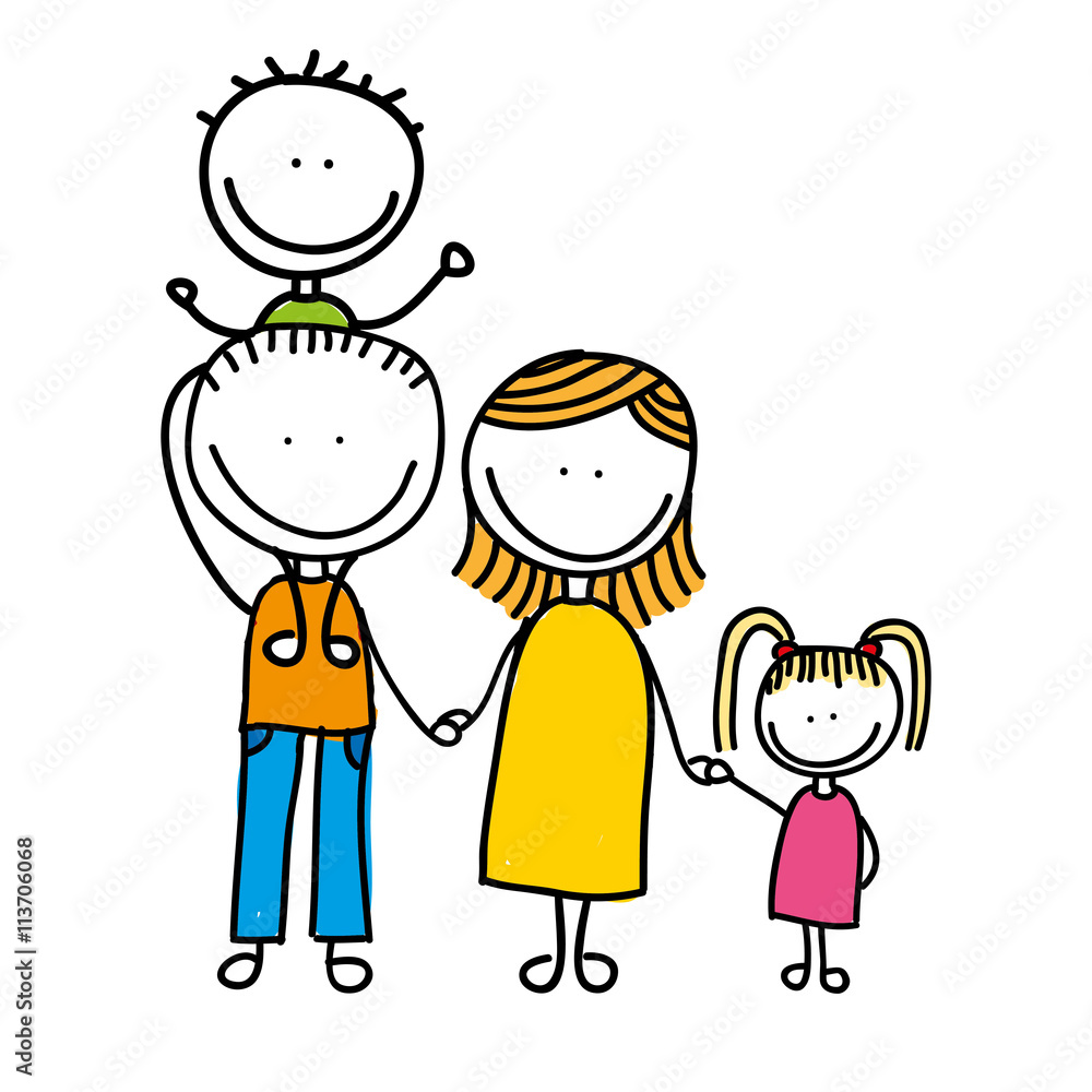 happy family drawing isolated icon design happy family drawing isolated icon design