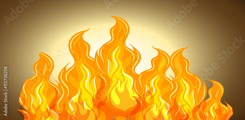 Flame of fire background