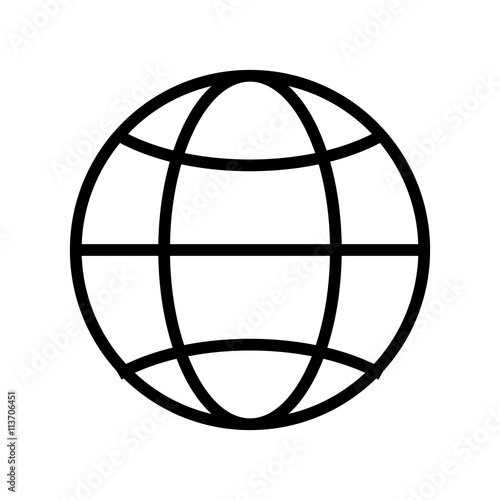 globe diagram , Vector illustration over white background