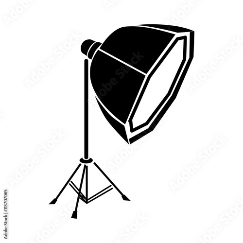 Studio light icon, simple style