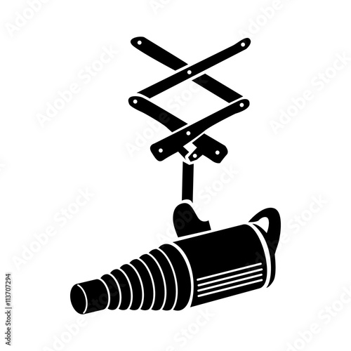 Studio flash with a conical snoot icon