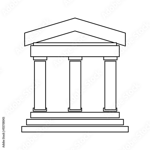 greek or roman building , Vector illustration