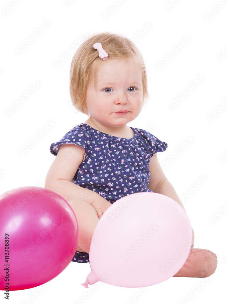 toddler girl on white background toddler girl on white background