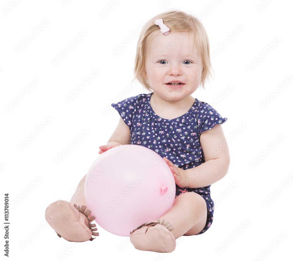 toddler girl on white background toddler girl on white background