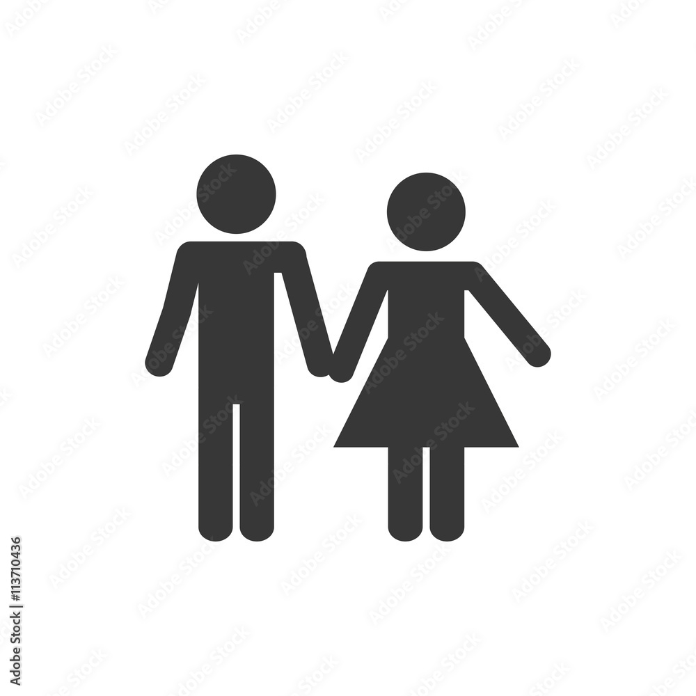 family concept. Pictogram icon.flat and isolated design