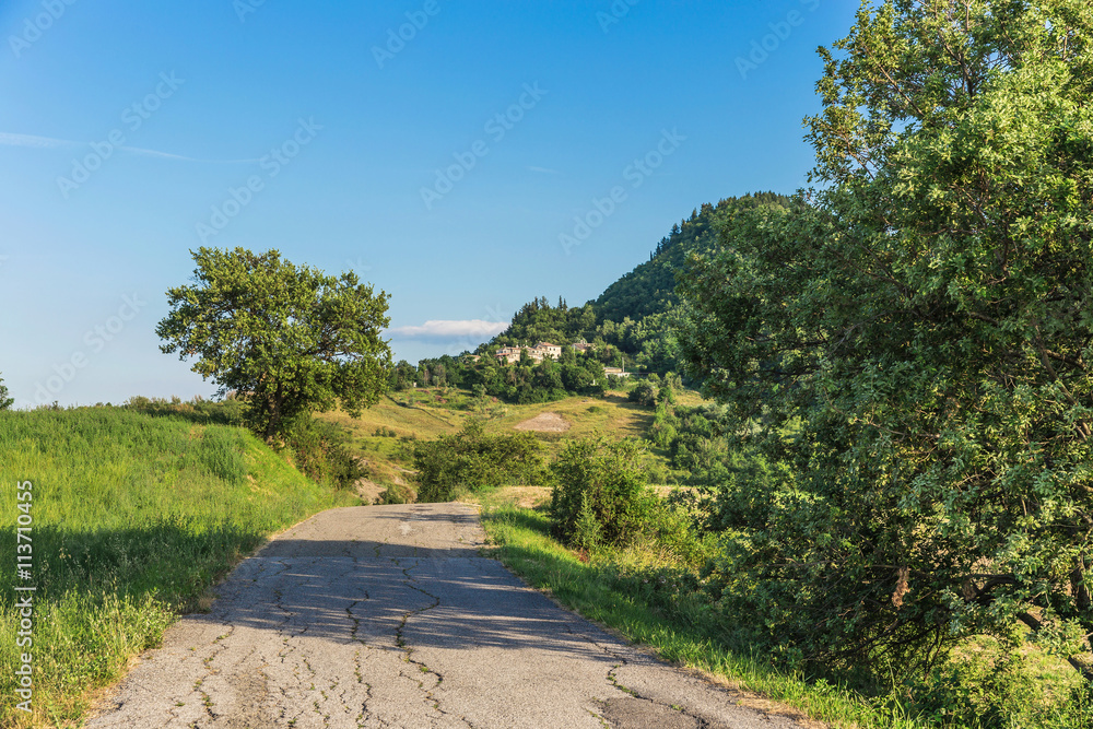 Italian countryside landscape in Tuscany