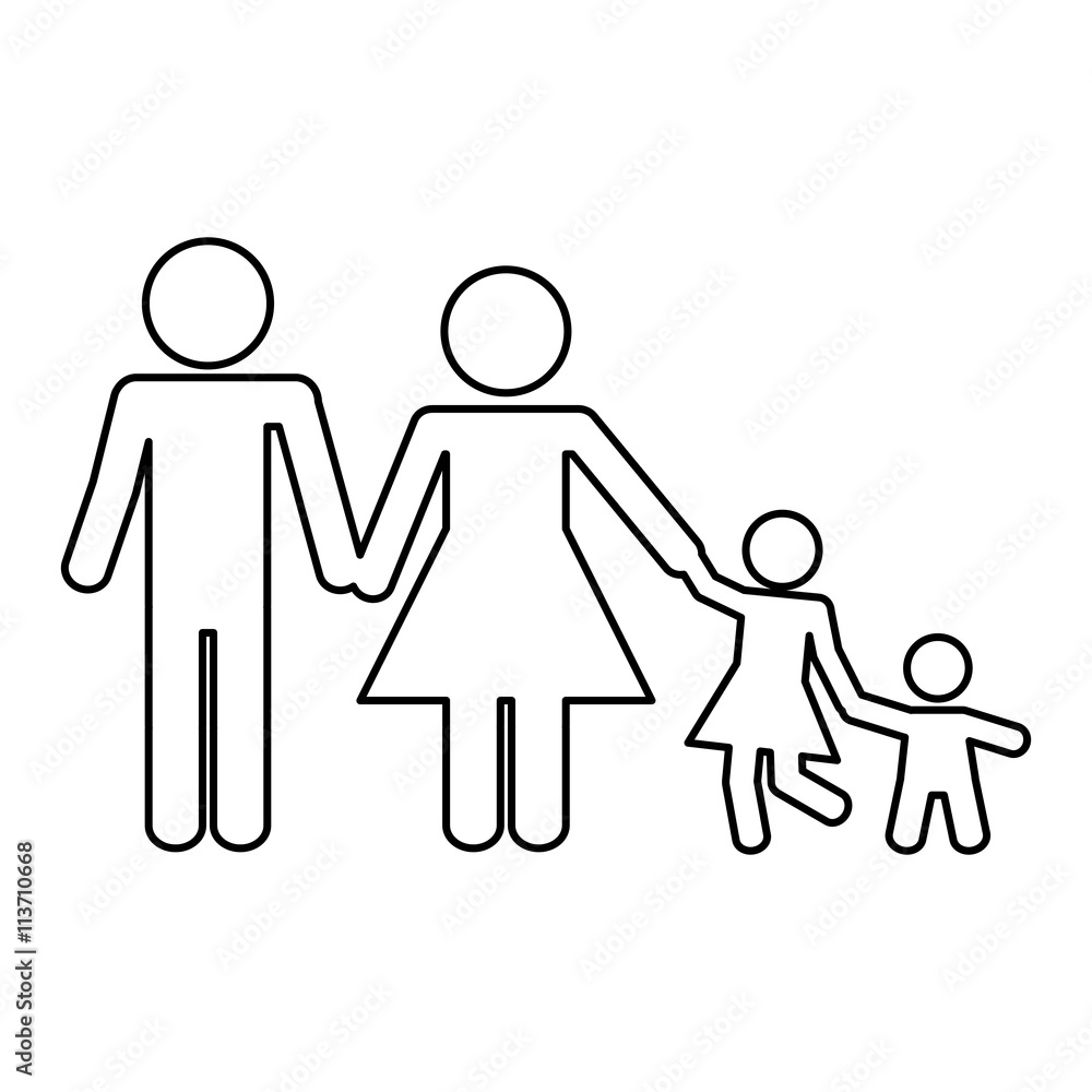 family concept. Pictogram icon.flat and isolated design family concept. Pictogram icon.flat and isolated design