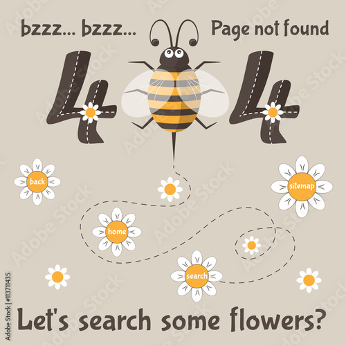Page not found. 404 error message for web site