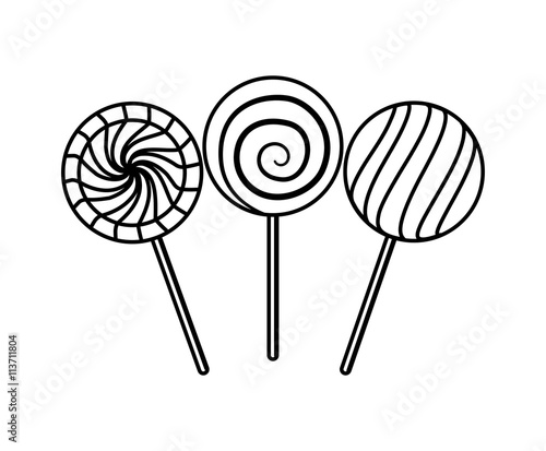 Sugar food design. candy icon. sweet illustration. vector graphi