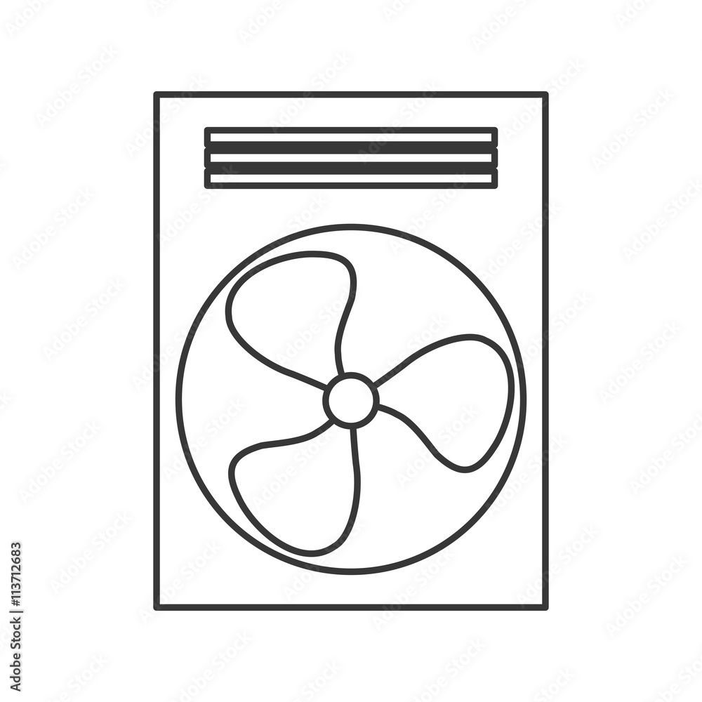 Fan machine design. isolated ventilador icon. vector graphic Fan machine design. isolated ventilador icon. vector graphic