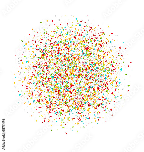 Colorful Confetti. Grainy Abstract Multicolored Tinsel