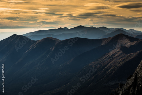 Mountain landscape in Tatra mountain national park,Zakopane,Pola