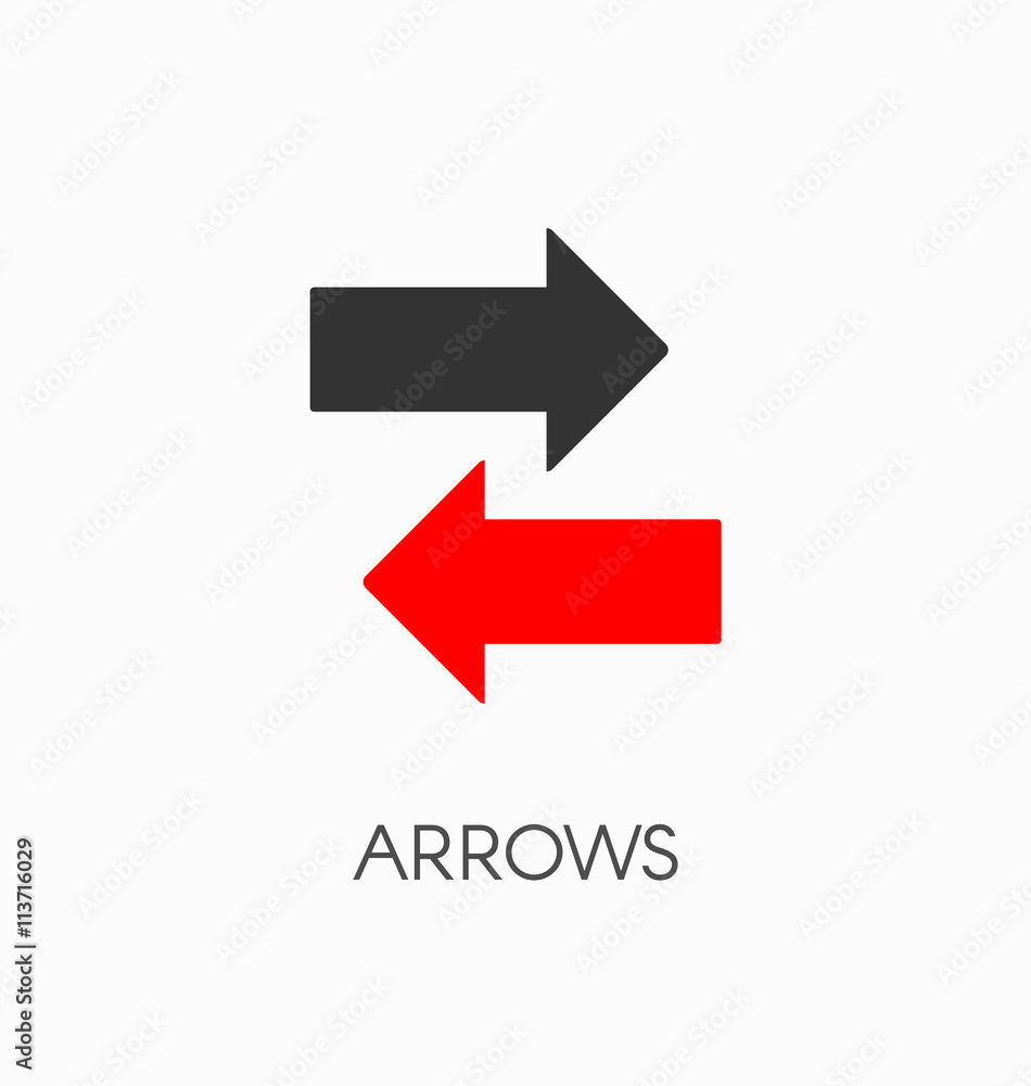 Arrows icon vector Arrows icon vector