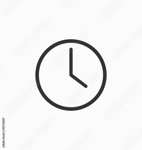 Clock icon vector