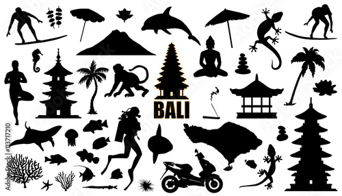 bali silhouettes